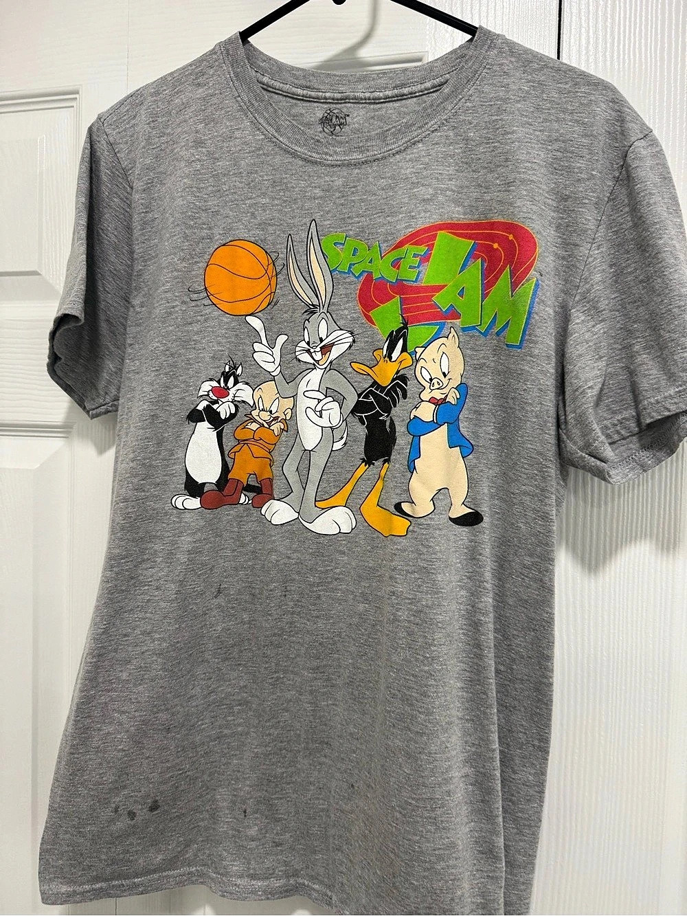 Space Jam Graphic Tee Gray Medium
